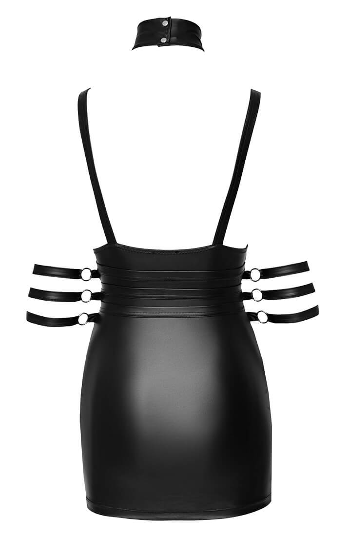 Sort kjole med harness restraints - Guilty of Observation - COAX Copenhagen