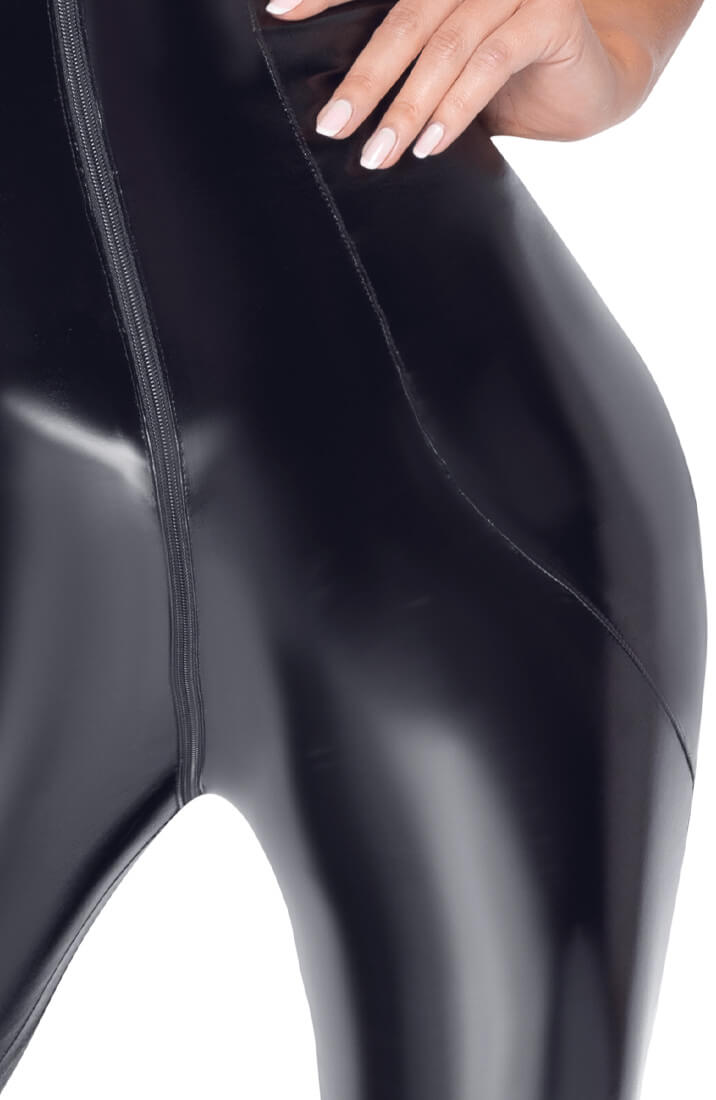 Sort vinyl catsuit - Get It On - COAX Copenhagen
