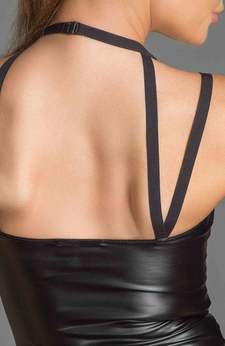 Sort wetlook top - Intractable - COAX Copenhagen