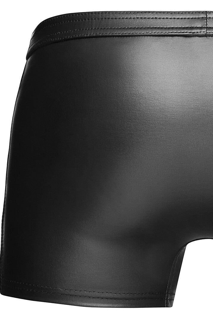 Wetlook boxershorts med markeret maskulin silhuet