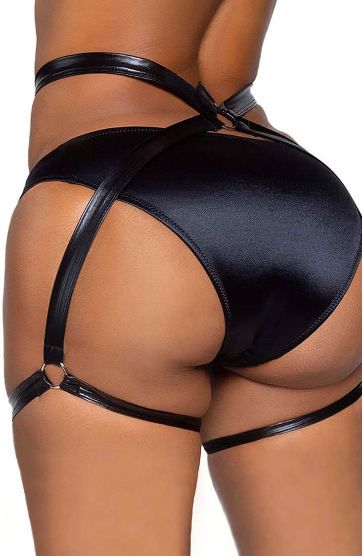 Strappy wetlook O-ring hofteholder - Strap Me - COAX Copenhagen