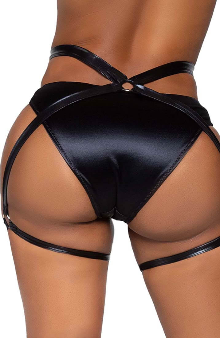 Strappy wetlook O-ring hofteholder - Strap Me - COAX Copenhagen