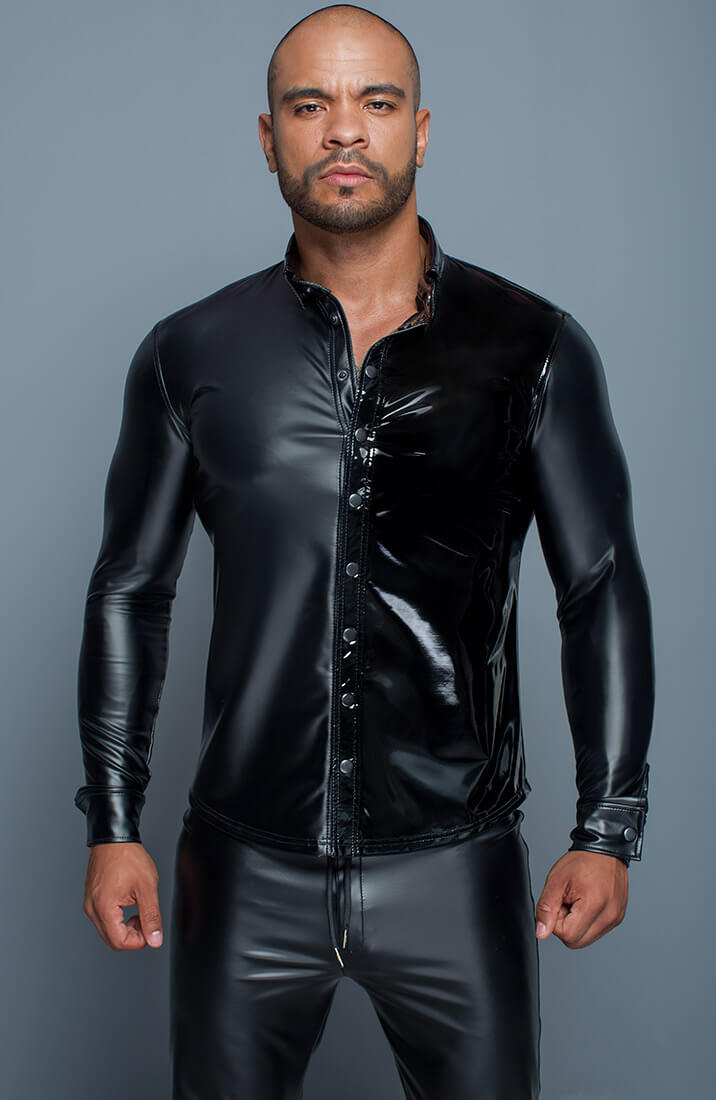 Wetlook & PVC skjorte - The Master - COAX Copenhagen