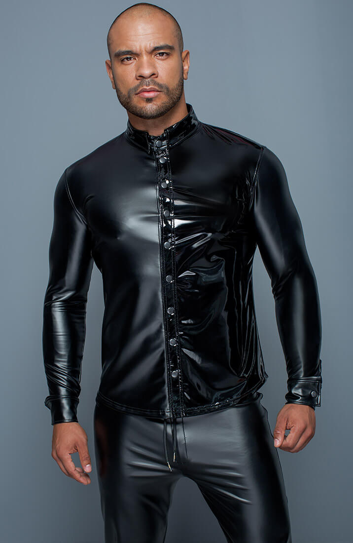 Wetlook & PVC skjorte - The Master - COAX Copenhagen