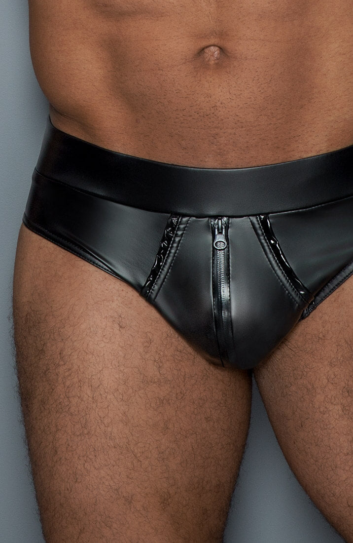 Wetlook mini boxers med 2-way lynlås - Plan B - COAX Copenhagen