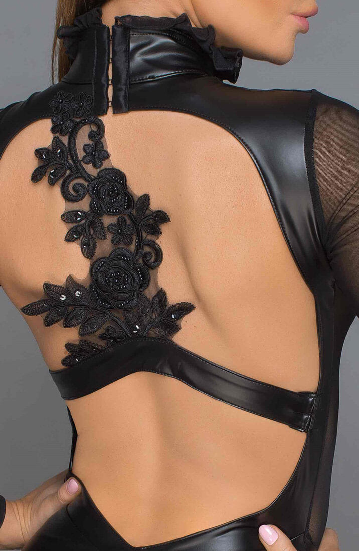 Wetlook kjole med broderi - V.I.P. Doll - COAX Copenhagen