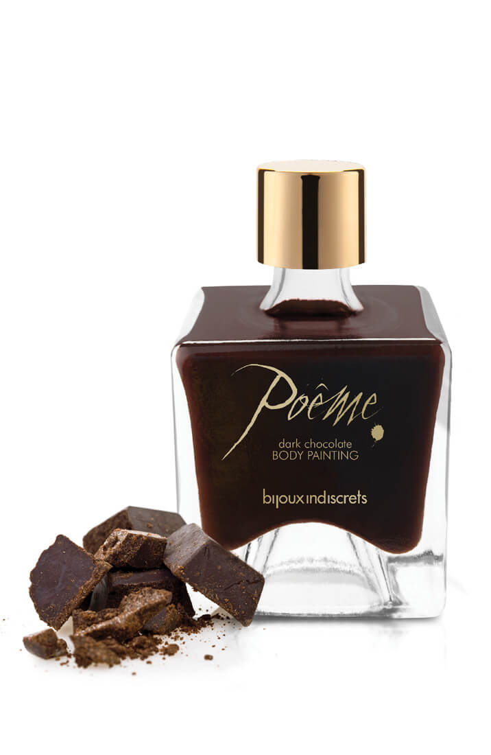 Chokolade body paint & fjer - Dark Chocolate - COAX Copenhagen