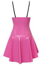 Indlæs billede til gallerivisning Hot pink vinyl kjole - Fetish Doll