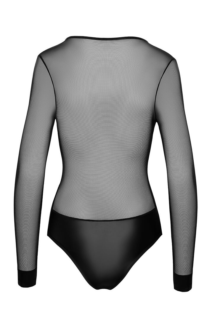 Sort bodysuit med lynlås - Bedroom Vibes - COAX Copenhagen