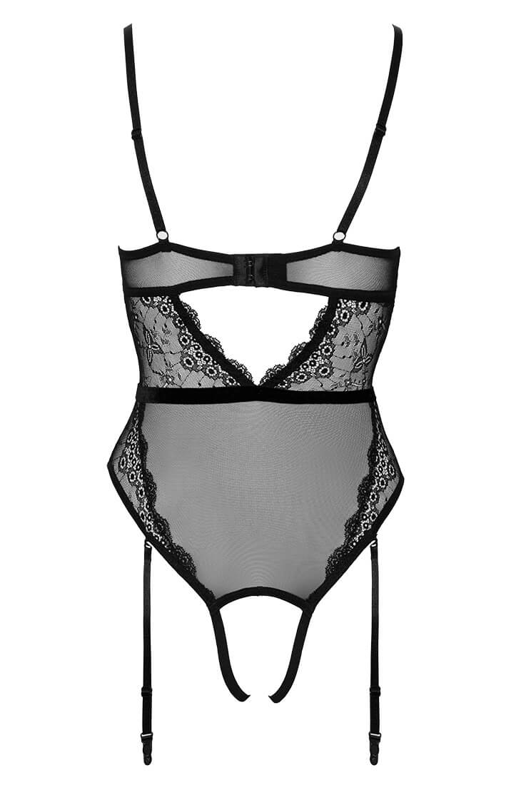 Sort bodysuit med perlesnor - Out To Allure - COAX Copenhagen