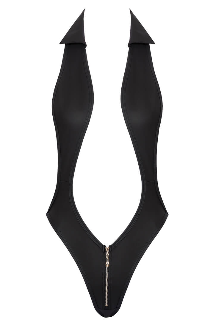 Sort wetlook bodysuit - Suit Up! - COAX Copenhagen