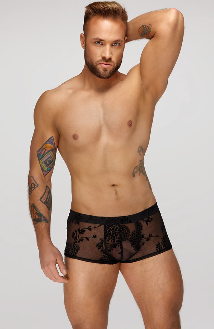 Boxershorts med flock broderi - Exposed - COAX Copenhagen
