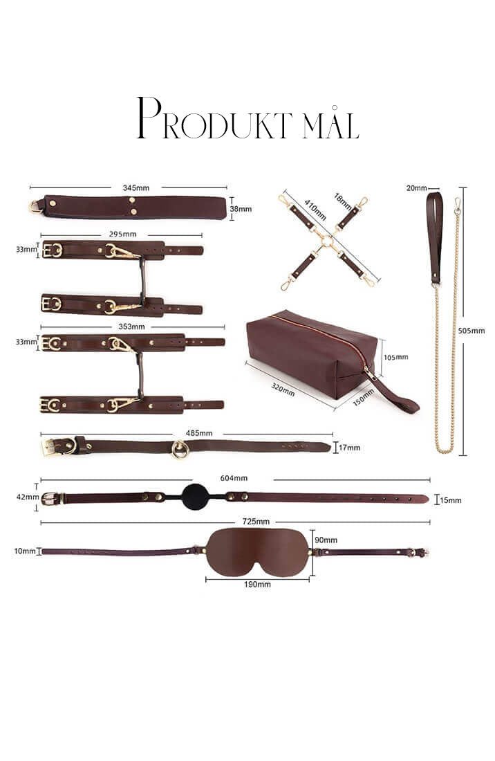BDSM Fancy Kit 9 Dele - Brun