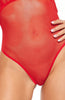 Sexet rødt bodysuit lingeri