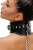 Sort læder harness restraint sæt