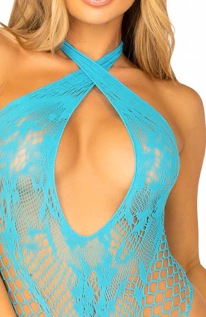Turkis halter bodysuit - Turquoise is for Thursday - COAX Copenhagen