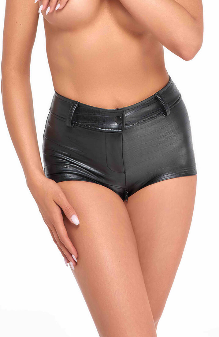 Wetlook X Krokodille Mini Shorts - I'm THAT Girl - COAX Copenhagen