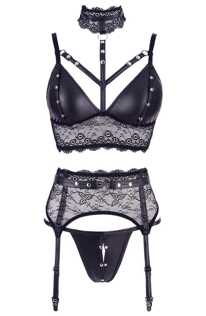 Wetlook lingeri med restraints - Craving Your Attention - COAX Copenhagen