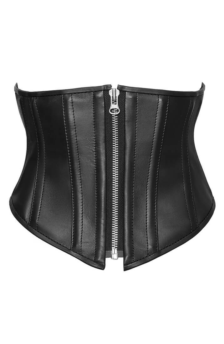Frækt læder underbust design til boudoir og kinky events