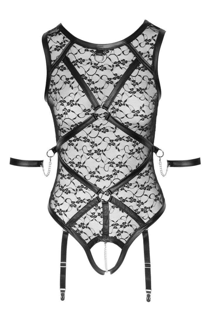 Blonde bodysuit med harness - All Tied Up - COAX Copenhagen