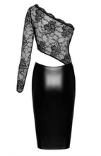 Indlæs billede til gallerivisning Blonde X wetlook asymmetrisk kjole - The Seducer&#39;s Touch - COAX Copenhagen