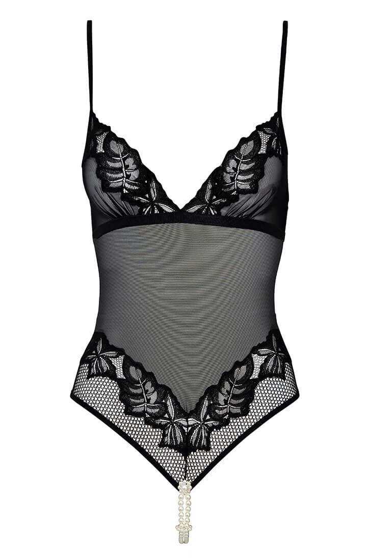 COAX Copenhagen bodysuit med dobbelt perlesnor