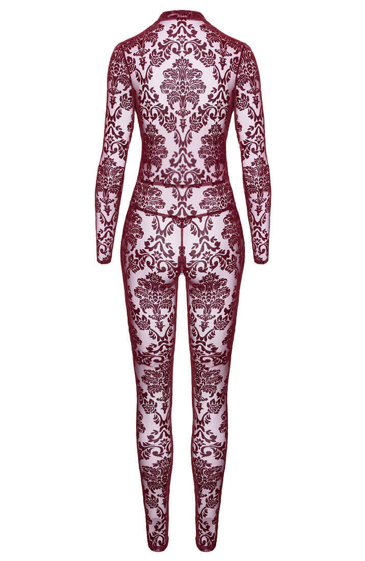 Luksuriøs bordeaux catsuit, designet til aftener der bliver til nætter - COAX Copenhagen