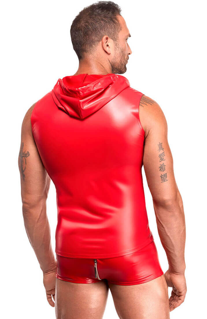 COAX Copenhagen wetlook vest herre - fitted design i The COAX Fetish