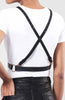 Faux læder Cross-Cleavage Harness