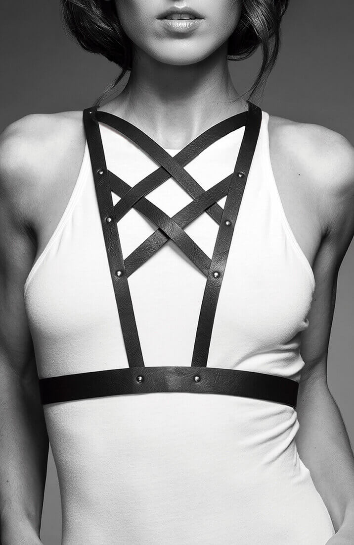 Faux læder Cross-Cleavage Harness