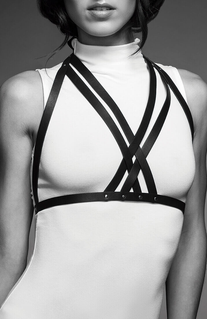 Faux læder Halter Bh Harness