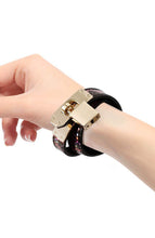 Indlæs billede til gallerivisning Faux pink &amp; guld slangeskinds choker/armbånd - COAX Copenhagen