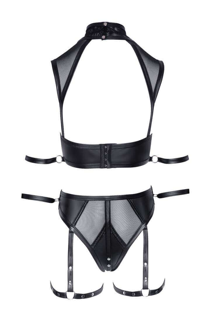 Sort lingeri sæt med restraints - Saw You Looking - COAX Copenhagen