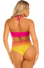 Indlæs billede til gallerivisning Pink &amp; gul Ombre bodysuit lingeri
