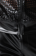Indlæs billede til gallerivisning Laser-cut wetlook bomber jakke - Dominant Force - COAX Copenhagen