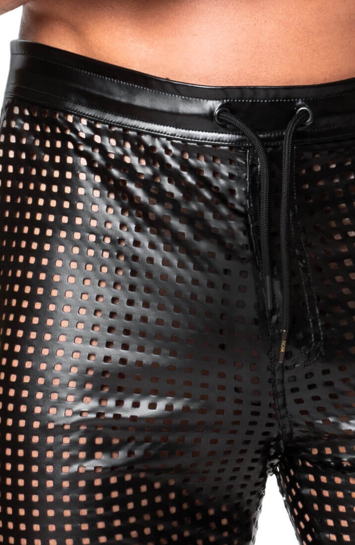 Laser-cut wetlook tregging bukser - The Master’s Grip - COAX Copenhagen