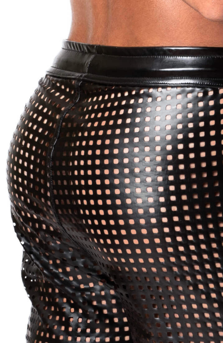 Laser-cut wetlook tregging bukser - The Master’s Grip - COAX Copenhagen