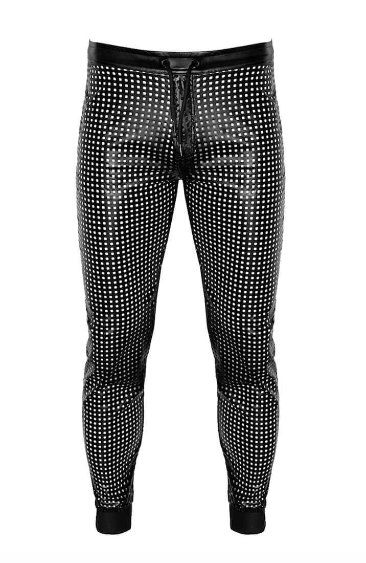 Laser-cut wetlook tregging bukser - The Master’s Grip - COAX Copenhagen