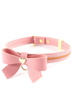 Indlæs billede til gallerivisning Lyserød faux læder butterfly choker &amp; snor - COAX Copenhagen