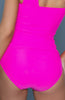 Neon pink tankini sæt