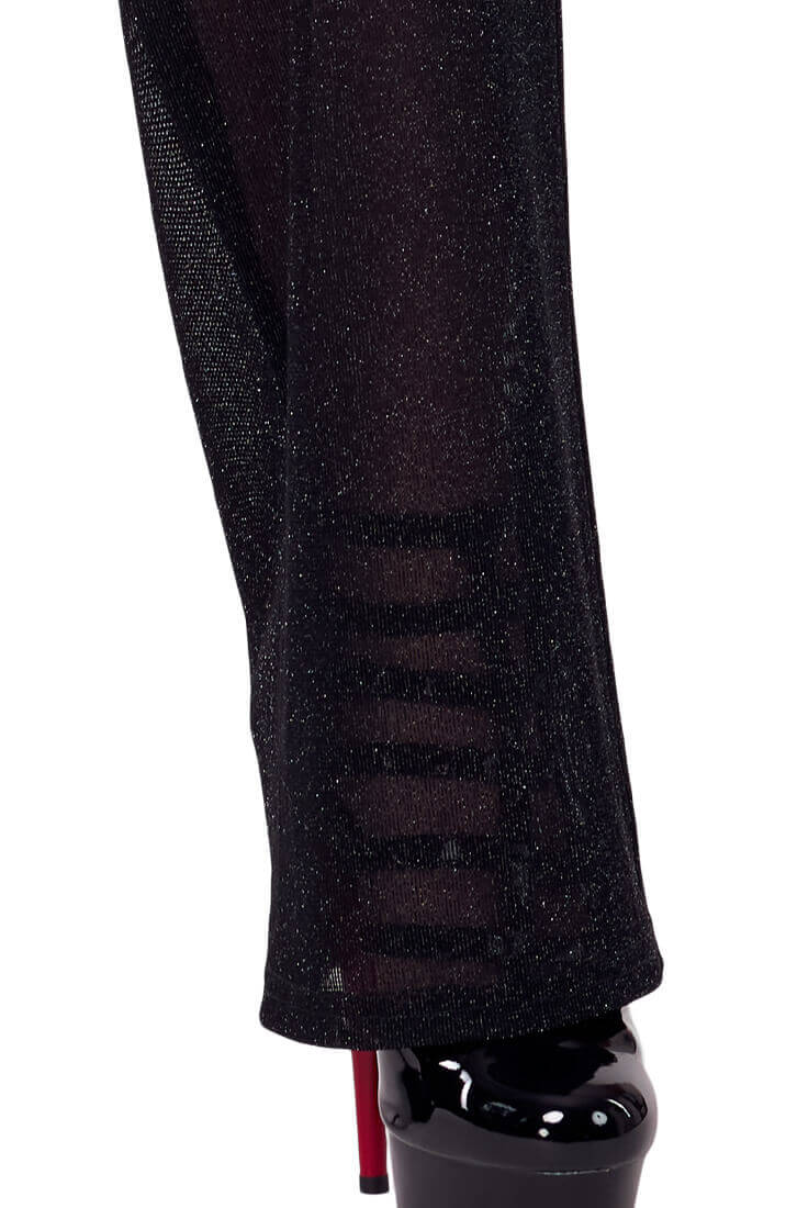 COAX Copenhagen transparent jumpsuit med høj hals og åben ryg