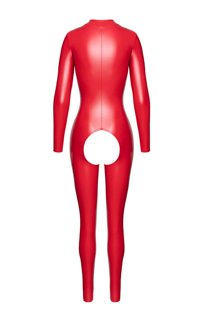 Rød Bundløs Wetlook Catsuit | Fetish Catsuit | COAX Copenhagen
