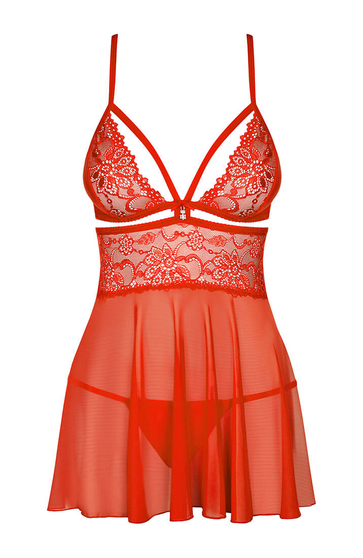 Rød babydoll chemise - Sinful & Seductive - COAX Copenhagen