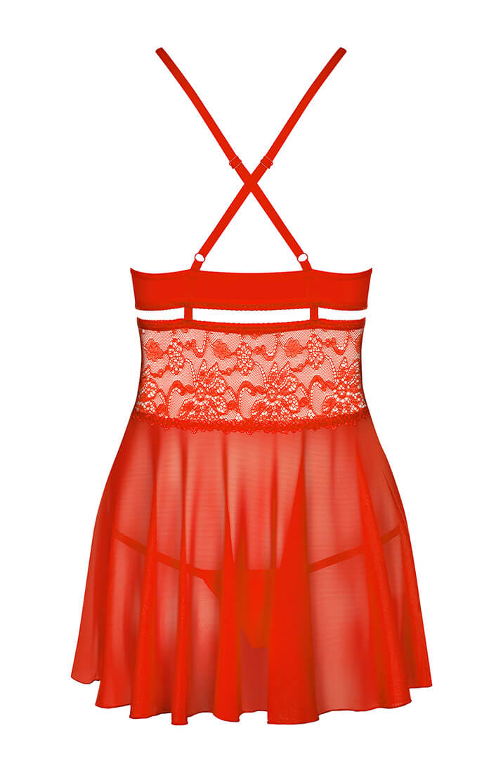 Rød babydoll chemise - Sinful & Seductive - COAX Copenhagen