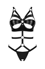 Indlæs billede til gallerivisning Sexet sort bundløs cut-out bodysuit