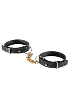 Indlæs billede til gallerivisning Smalle faux læder cuffs med kæde