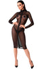 Sort bodycon nylon kjole - Temptation's Slave - COAX Copenhagen