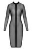 Sort bodycon nylon kjole - Temptation's Slave - COAX Copenhagen