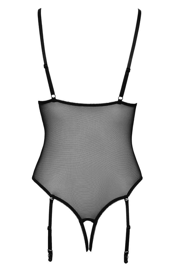COAX Copenhagen sort lingeri bodysuit set forfra