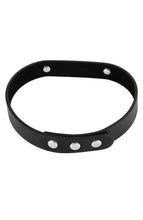 Indlæs billede til gallerivisning Sort kunstlæder choker halsbånd - SLAVE - COAX Copenhagen